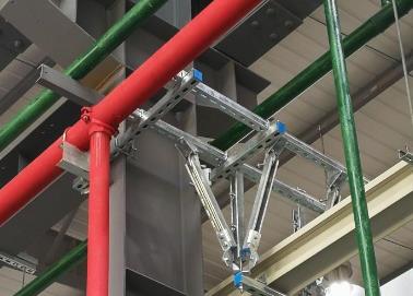 五通桥该抗震支架的整体式支吊架结构协调性好